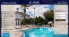 Desktop Screenshot of northlakeparkapt.com