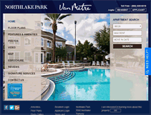 Tablet Screenshot of northlakeparkapt.com